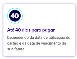 Até 40 dias para pagar